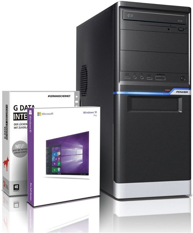 HM24 Business-PC HM240048 [A8-6500 / 8GB RAM / 1000GB HDD / HD 8570D / Win10 Pro] - Preisvergleich
