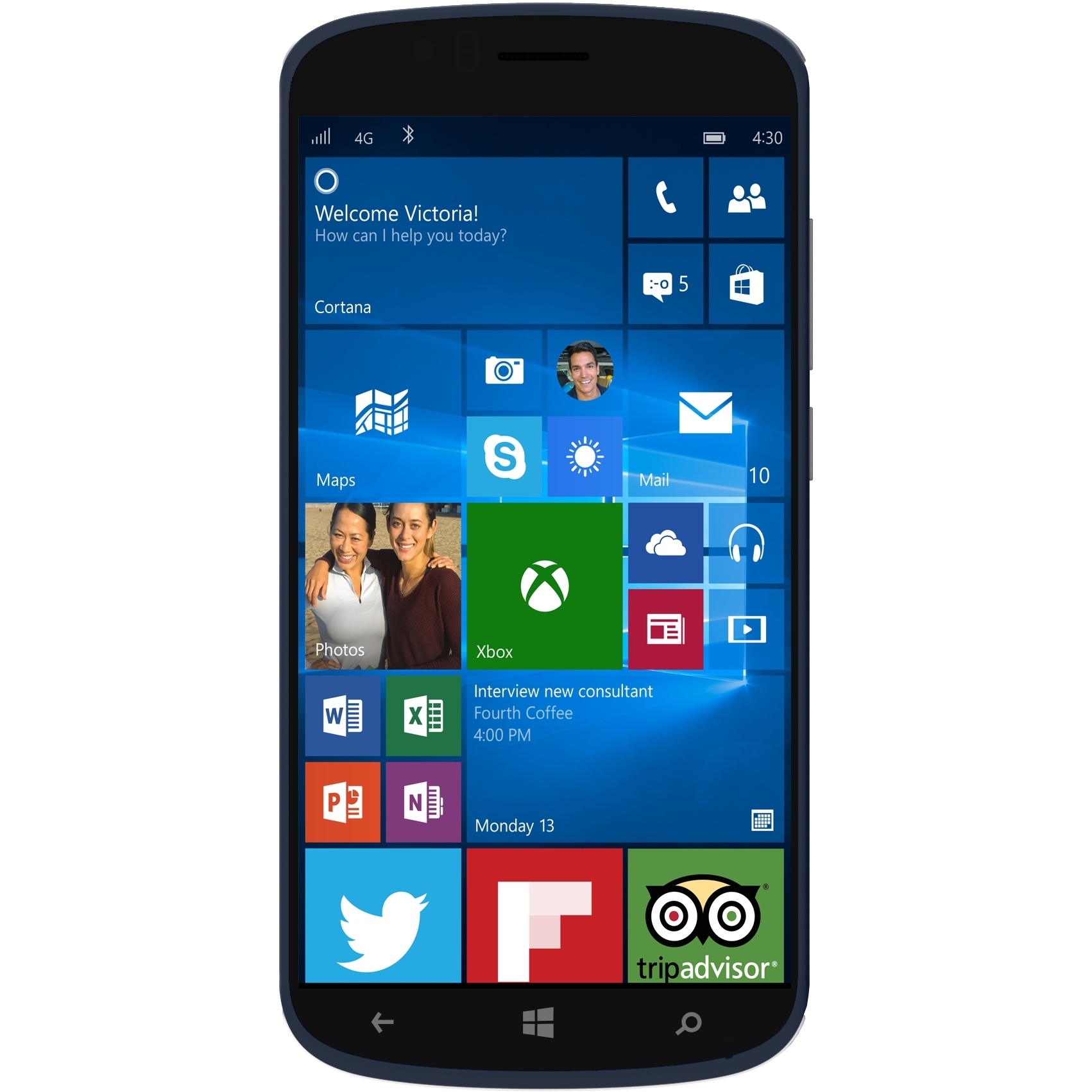 Archos 50 Cesium inklusive Prepaidkarte (Windows Phone 10, 5 Zoll HD-IPS-Disp., 1,1 Quad-Core Prozessor, 8 Megapixel)