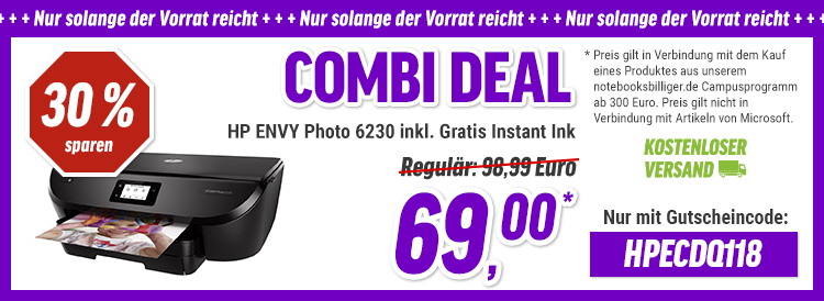 HP ENVY Photo + 12 Monate gratis Instant...
