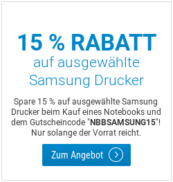 15 Prozent Rabatt auf ausgewählte Drucker von Samsung