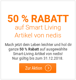 50 Prozent Rabatt auf Smart Living von nedis