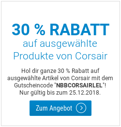 30 Prozent Rabatt auf Produkte von Corsair