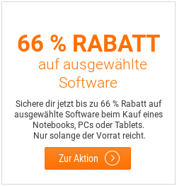 66 Prozent Rabatt auf Software