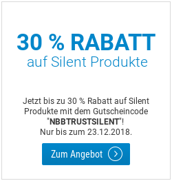 30 Prozent Rabatt auf Silent Produkte