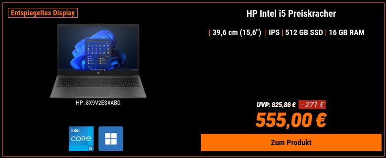 HP 250 G10 8X9V2ES 15,6" FHD IPS, Intel Core i5-1334U, 16GB RAM, 512GB SSD, Windows 11