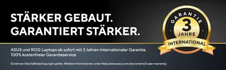 3 Jahre Herstellergarantie