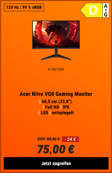Acer Nitro VG0 Gaming Monitor