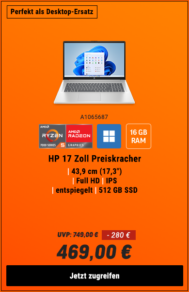 HP 17 Zoll Preiskracher