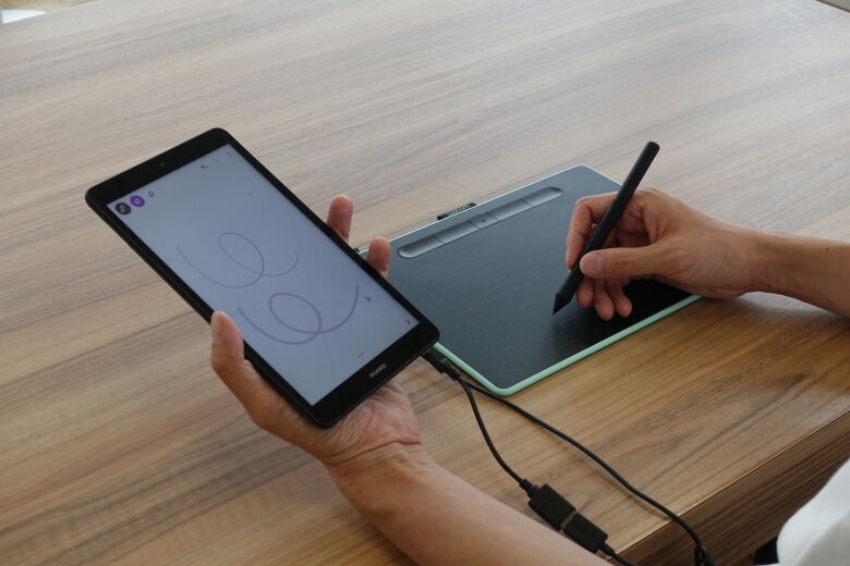 Wacom Intuos S Black, Grafiktablet zur Illustration
