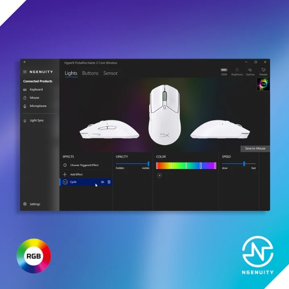 HyperX Pulsefire Haste 2 Core Wireless (белый)_7