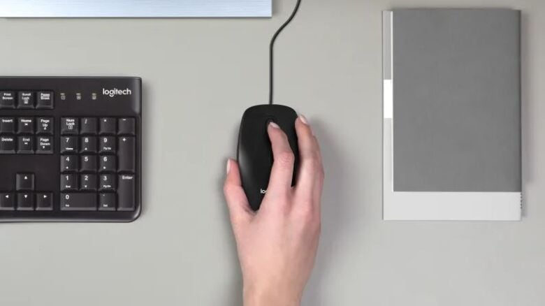 Logitech M100 Maus , Kabelgebunden,_4