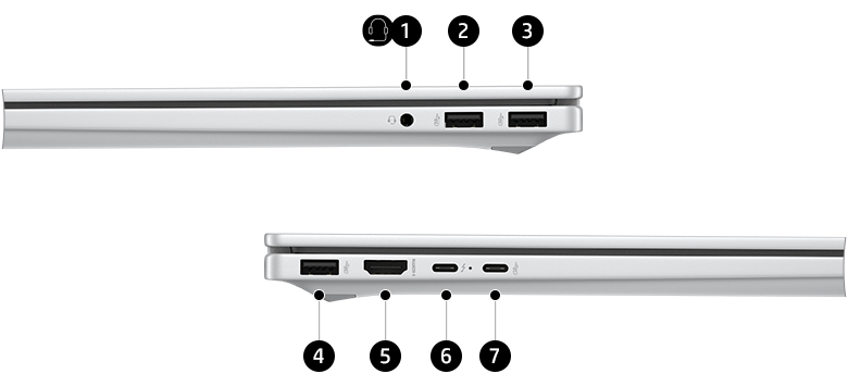 HP OmniBook 7 17 Ports