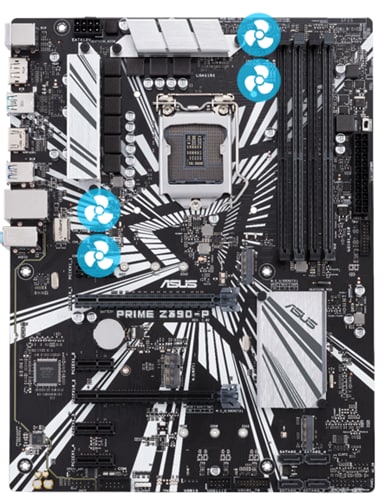 ASUS Prime Z390-P Mainboard + Intel i5-9600K Prozessor