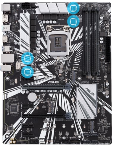ASUS Prime Z390-P Mainboard + Intel i5-9600K Prozessor