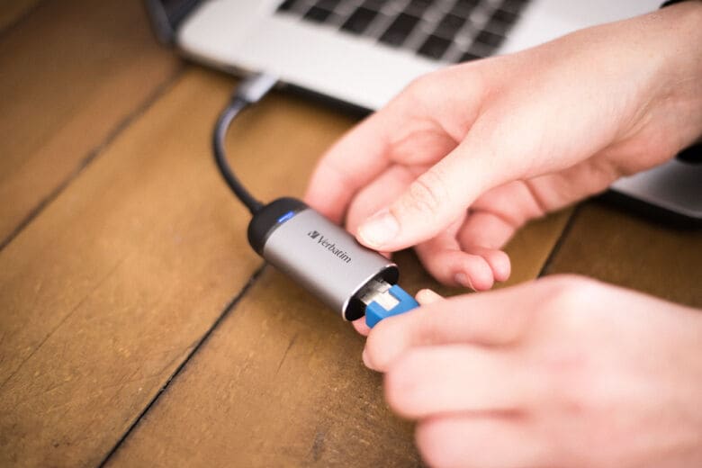 VERBATIM USB-C™ zu GIGABIT ETHERNET ADAPTER 10cm Kabel_1