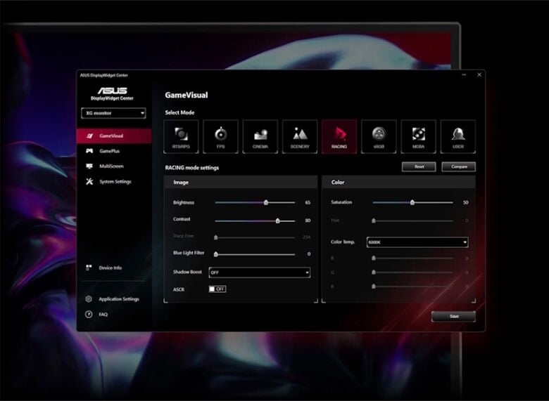 ASUS ROG Strix XG27WCMS 27 Zoll WQHD, 280Hz, Fast-Va Panel_9