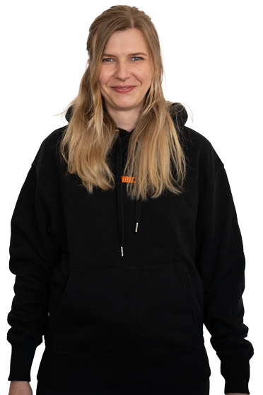 Young woman smiling into the camera