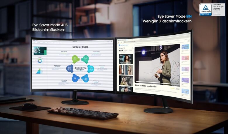 Samsung S24D364GAU Curved Monitor - VA, Full HD, 100 Hz, HDMI_5