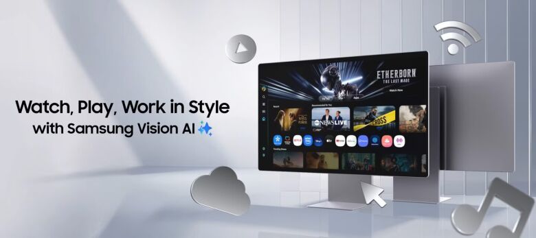 Samsung S32FM900SU 32 Zoll Smart Monitor - VA, 4K UHD QD-OLED, Tizen_1
