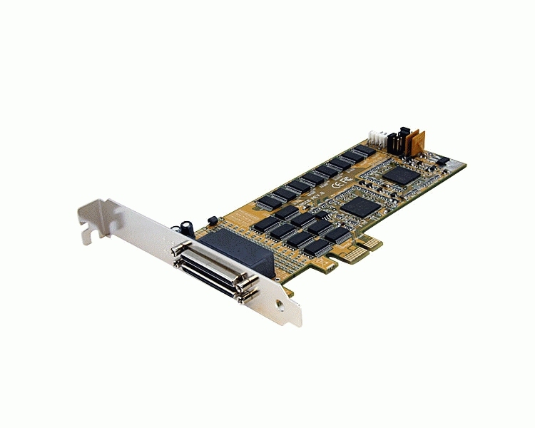 16 Port Low Profile RS232 PCI Express Serial Card Cable