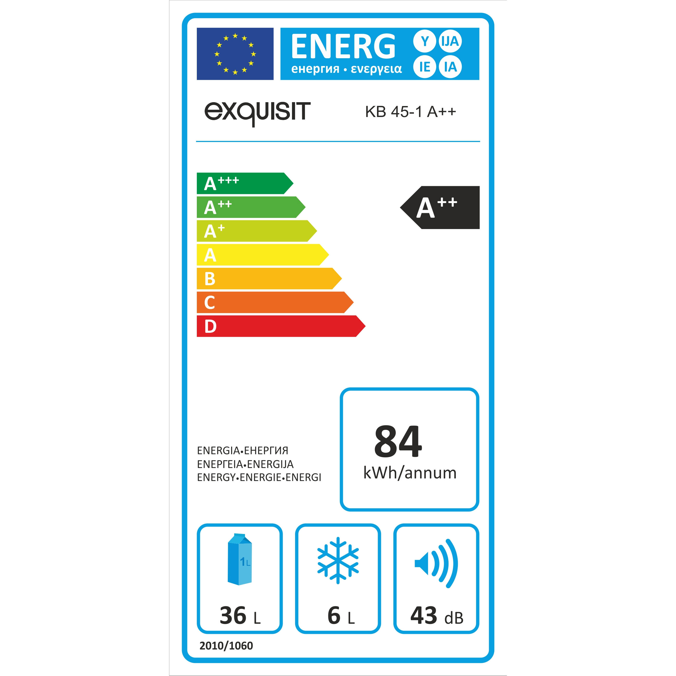 Exquisit KB 45-1 A++ WeiÃ? bei notebooksbilliger.de exquisit kb 45 1