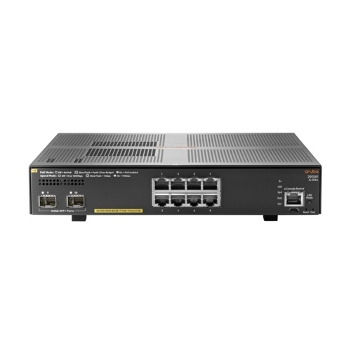HP Aruba Gigabit 8-Port Managed 2930F-8G-PoE+/2SFP+ Switch (JL258A)