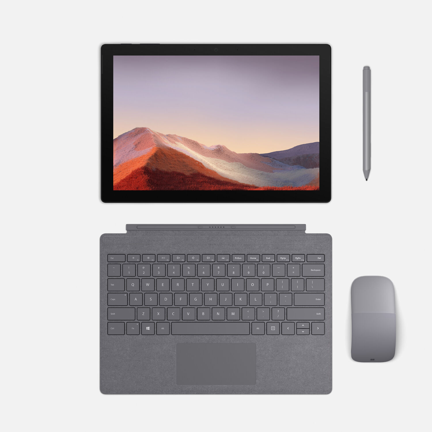 Microsoft Surface Pro Signature Cover Light Charcoal Bei Notebooksbilliger De