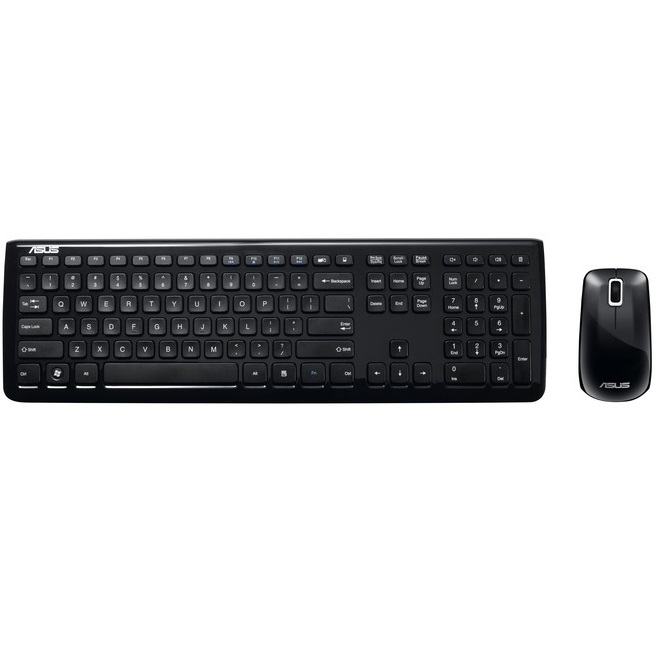 Asus W3000 Funk Maus & Tastatur in schwarz