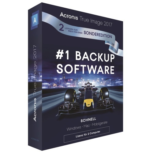 Acronis True Image 2017 1+1 Sonderedition (2 Lizenzen zum Preis von einer) 24% extra sparen mit Code TRUE27