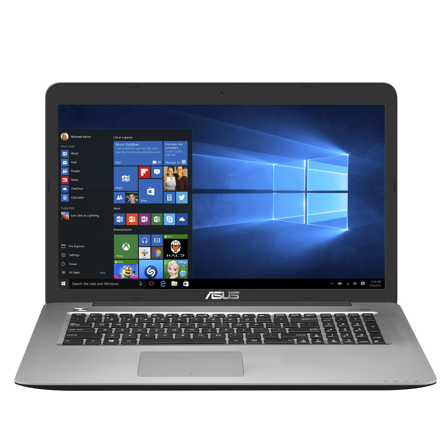 Asus Gamer-Notebook (17.3-Zoll, Intel Core i5 CPU, 12 GB RAM, 1 TB HDD, GTX 950M Grafik & Windows 10)