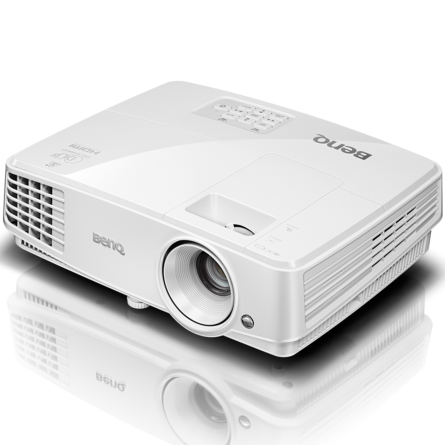 BenQ MS517H Beamer (DLP, SVGA, 3.300 ANSI Lumen, 13.000:1 Kontrast, 144 Hz Triple Flash 3D, 2x VGA, HDMI)