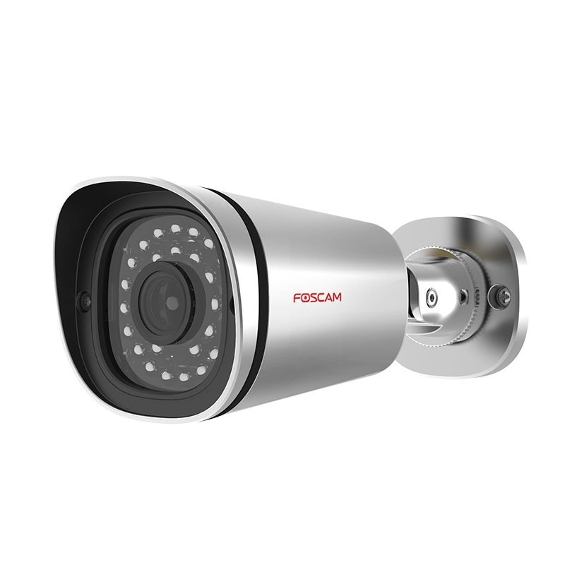 Foscam Outdoor Netzwerkkamera in Silber (4 Megapixel, WDR 2.0, PoE, Infrarotsicht)
