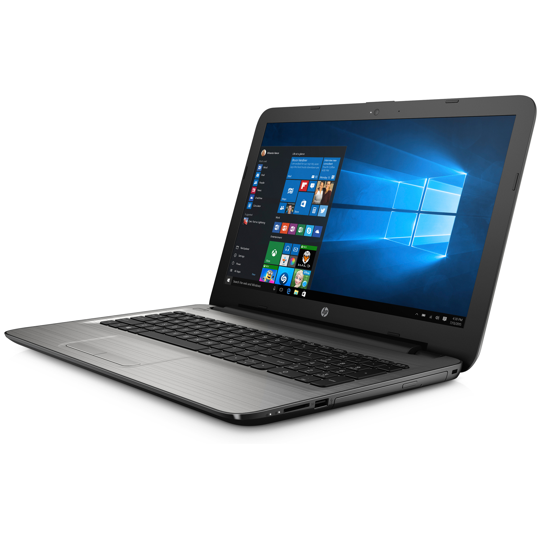 HP Notebook (15.6-Zoll, AMD Quad-Core A10 CPU, 8 GB RAM, 256 GB SSD, AMD R7-Grafik & Windows 10)