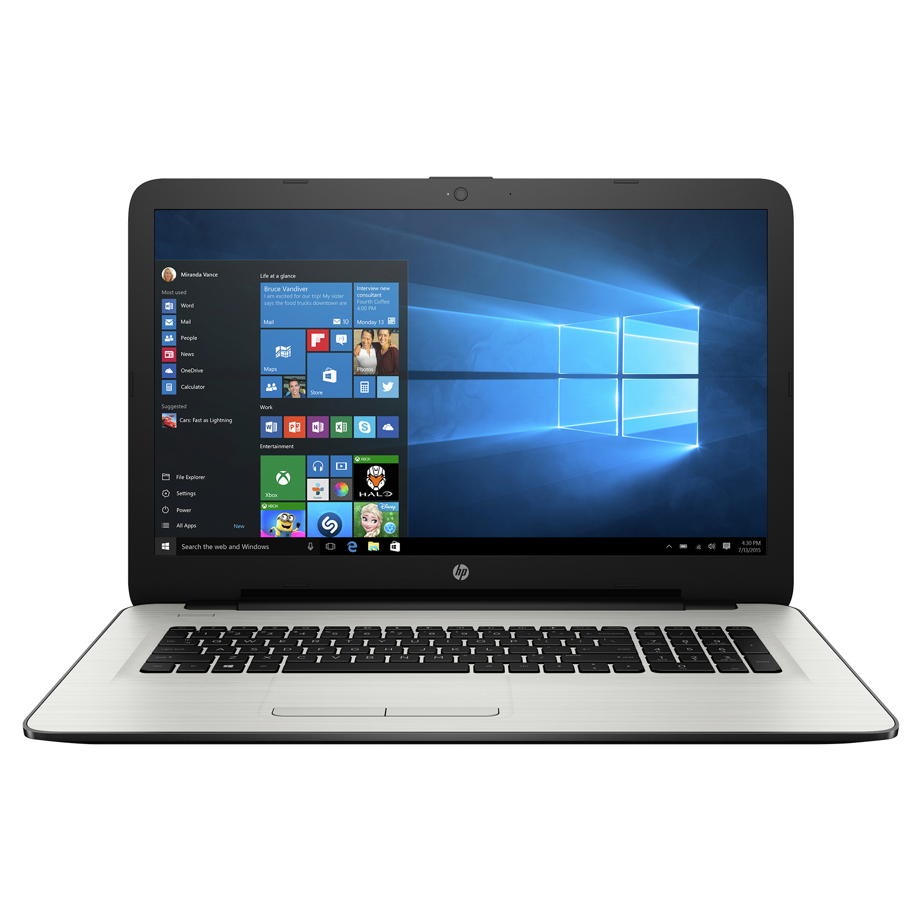 HP Notebook (17.3-Zoll, AMD A10 CPU, 8 GB RAM, 1 TB HDD, Radeon R7 Grafik & Windows 10)