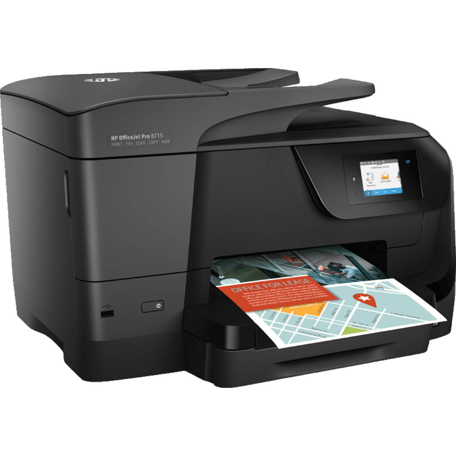 HP OfficeJet Pro 8718 Multifunktions-Drucker (Tintenstrahl, Drucken, Scannen, Kopieren, Faxen)