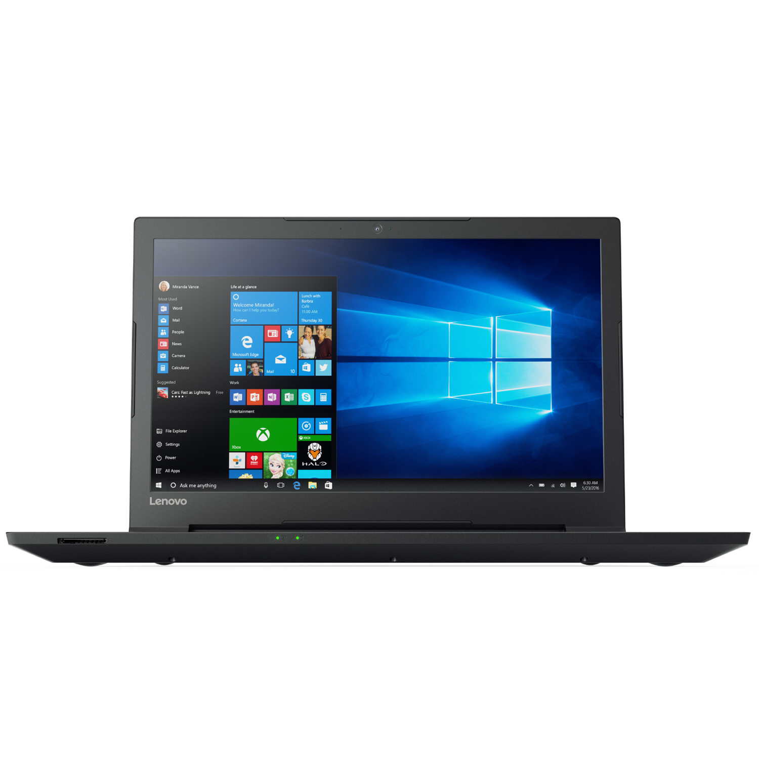 Lenovo Notebook (15.6-Zoll, matt, Intel Quad-Core CPU, 8 GB RAM, 128 GB SSD & Windows 10)