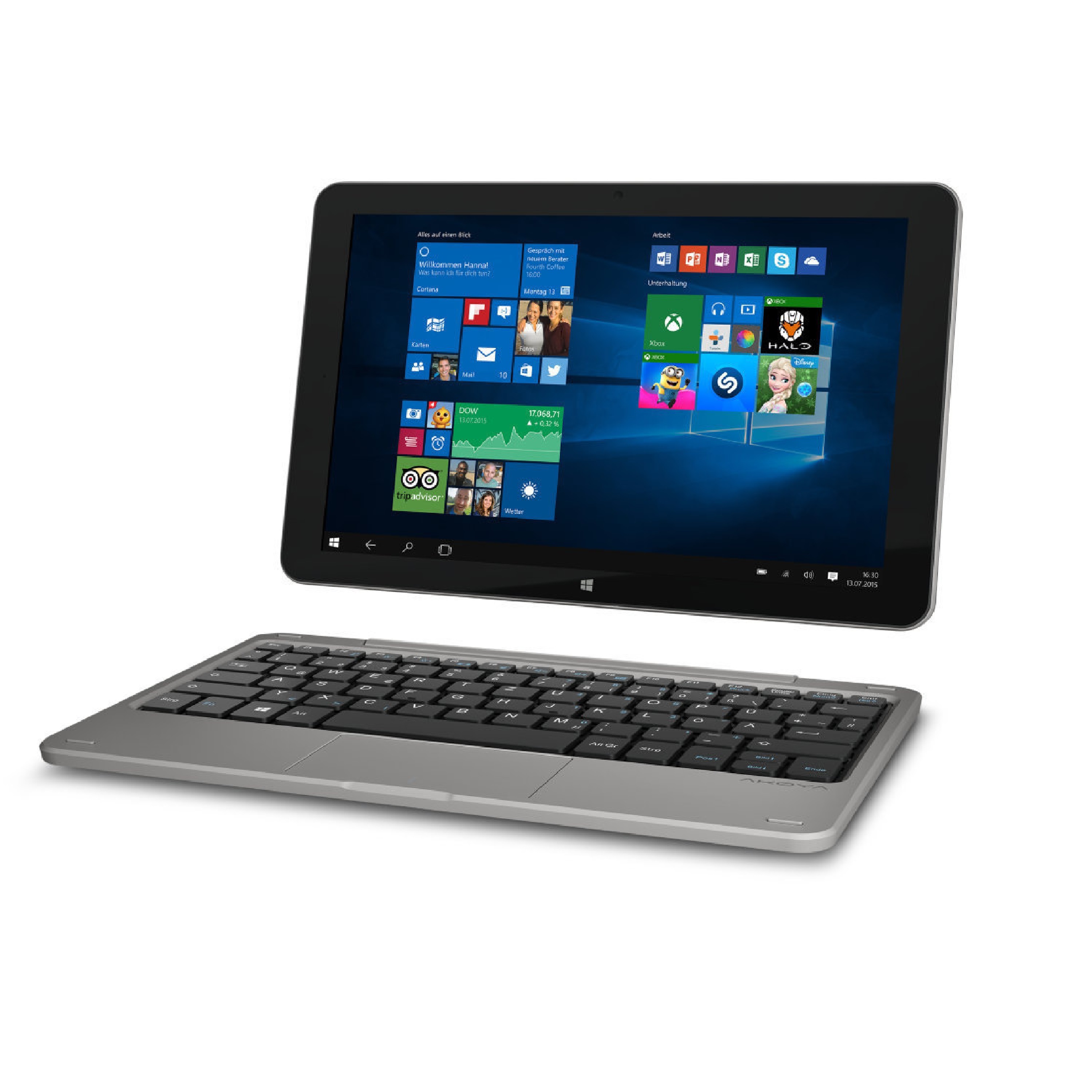 Medion Akoya 2-in-1 Notebook (10.1-Zoll, Intel Atom CPU, 2 GB RAM, 32 GB Speicher & Windows 10)