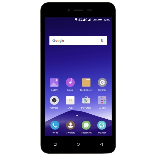 Mobistel E7 Smartphone in Gold (5-Zoll, Quad-Core CPU, 1 GB RAM, 16 GB Speicher, Dual-SIM & Android)