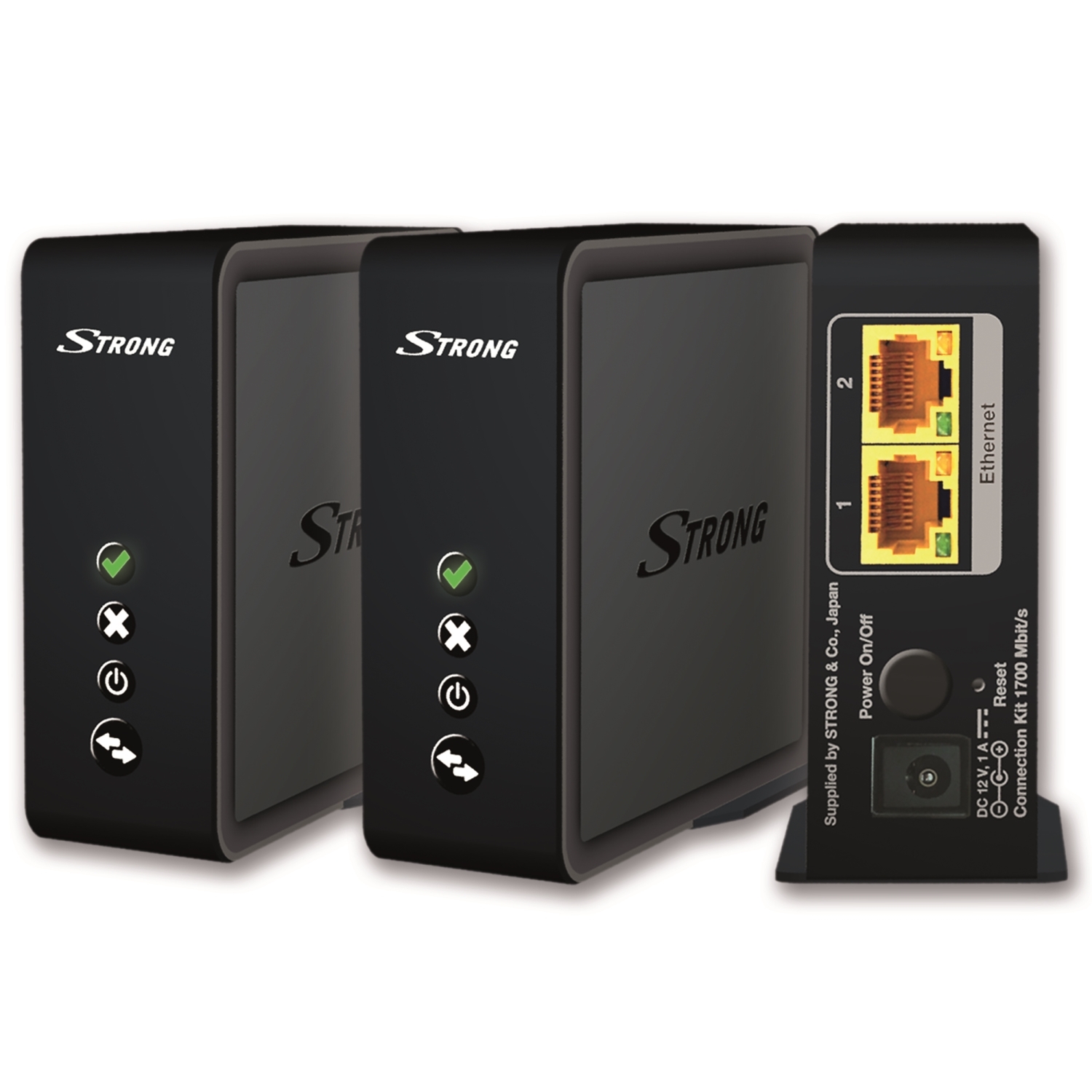 Strong Connection Kit Wlan-Bridge (802.11ac, 1700 Mbit/s, Mesh, 2 Ethernet Ports, Plug and Play)